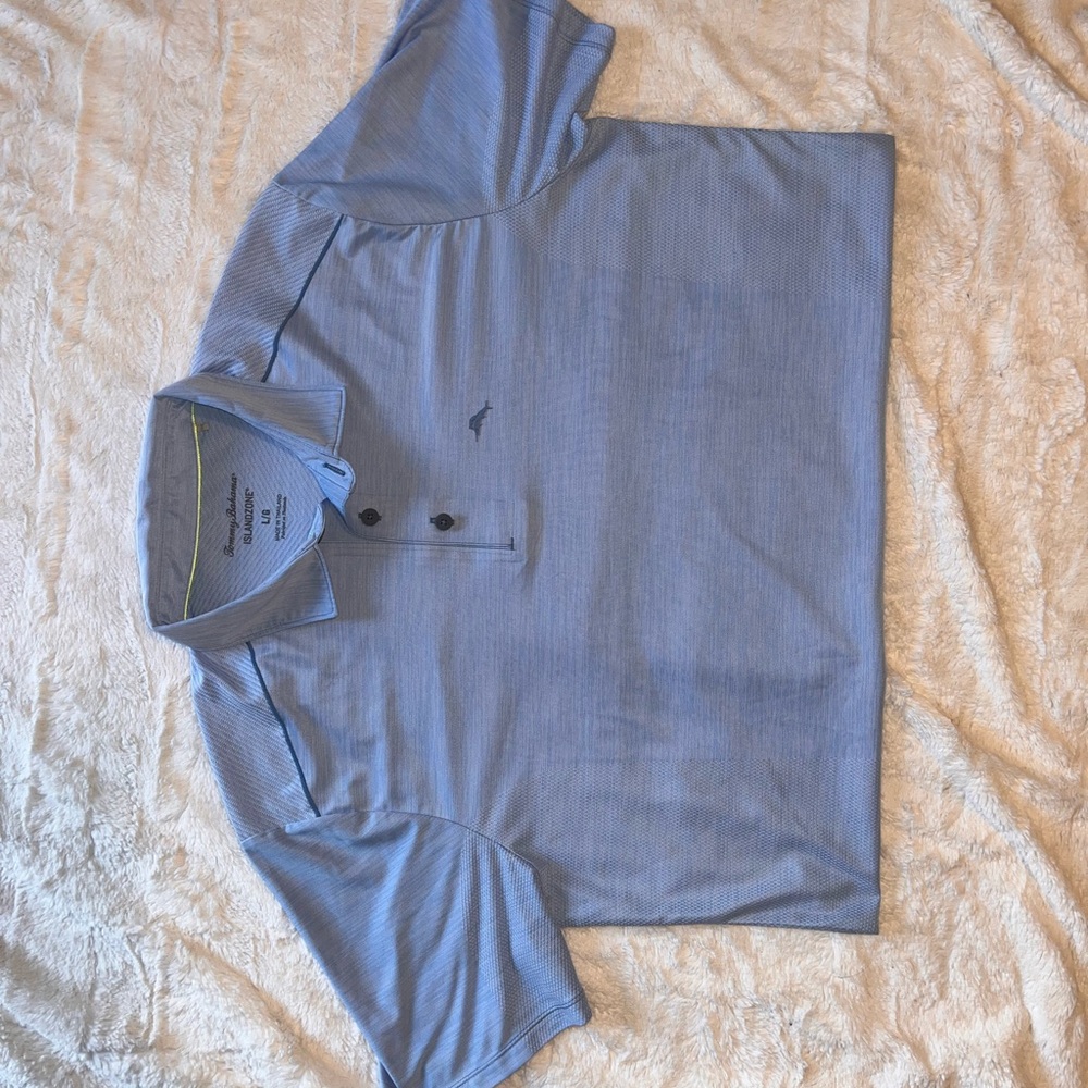 Tommy Bahama Blue Polo Shirt for Men - Picture 3 of 4